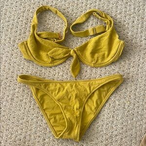 Tori Praver Swimwear Mustard Bikini